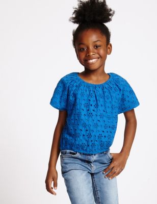 Pure Cotton Short Sleeve Top &#40;3-14 Years&#41;